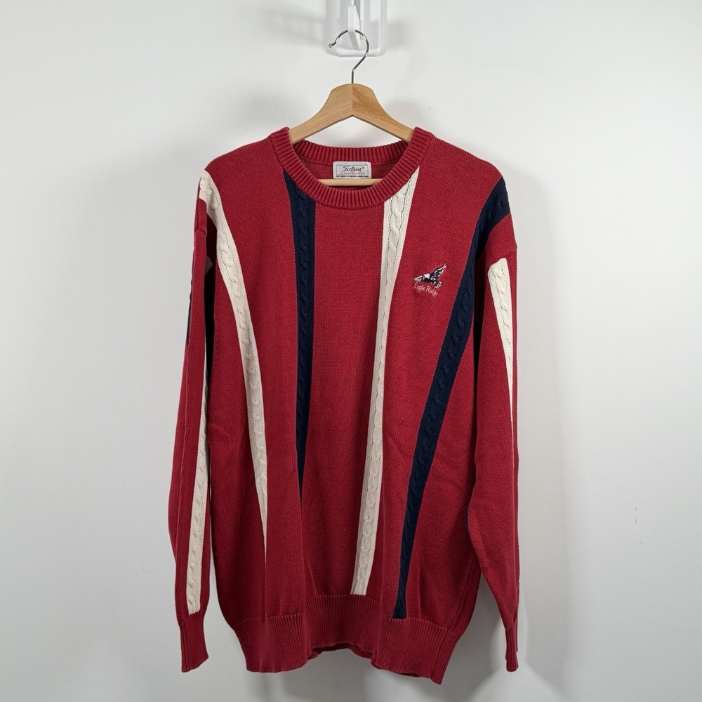 VTG Titleist Sweater By Corbin Crewneck Men XL Knit Cotton Golf Eagles Creek 90s